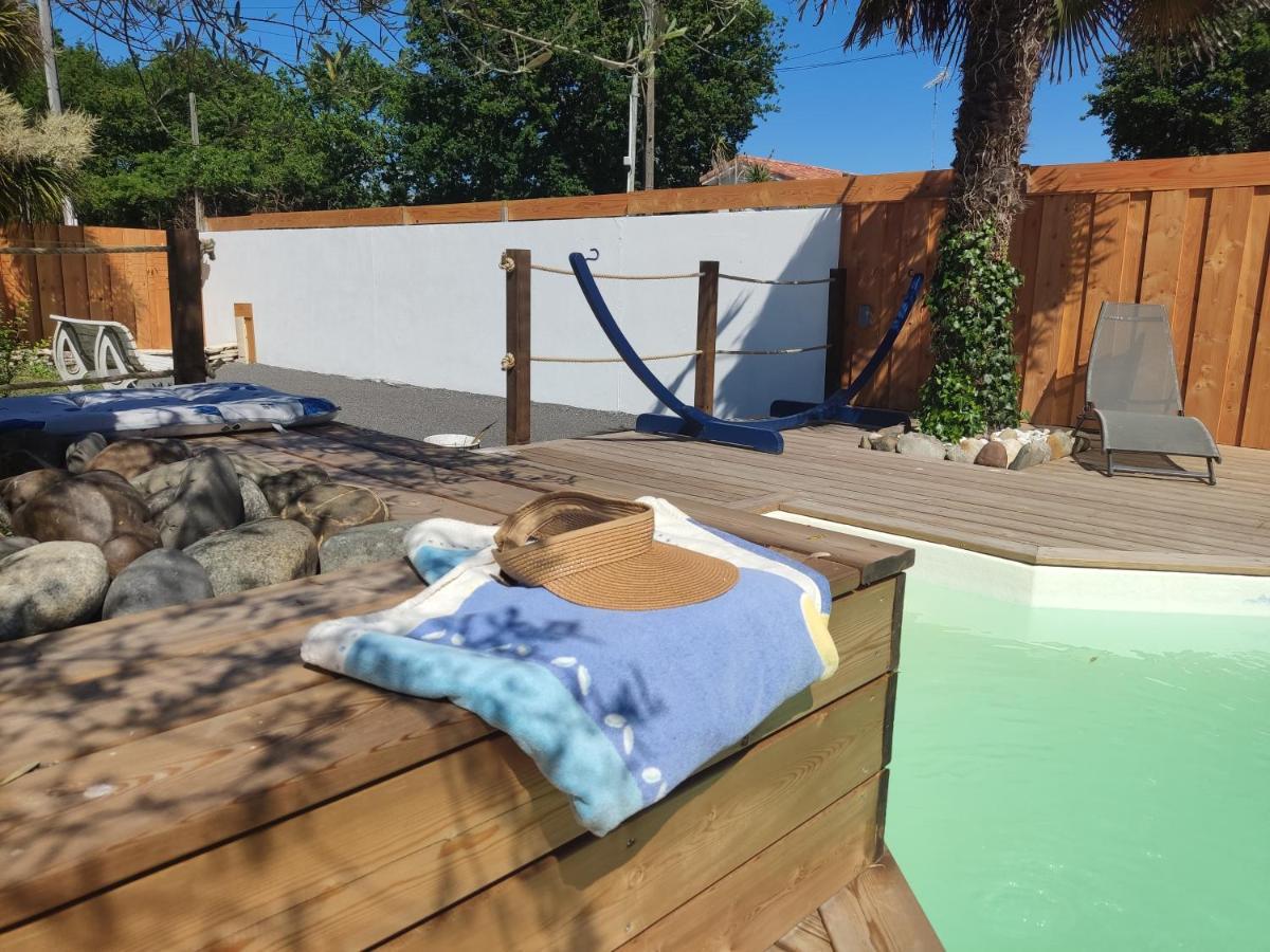 chambre indépendante avec piscine Gujan-Mestras Exterior foto
