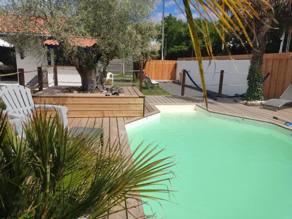 chambre indépendante avec piscine Gujan-Mestras Exterior foto